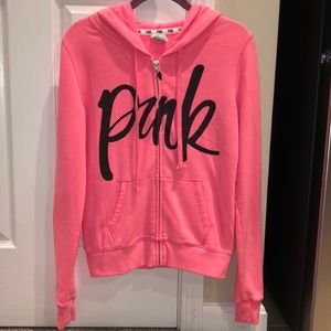 [VS PINK] Logo Zip Up Jacket